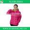 soft woman wear winter down jacket to keep warm