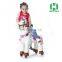 EN outdoor playground toy horse plush mechanical walking horse