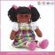 Custom plush stuffed human black girl rag doll toy