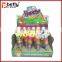 Plastic shaking noise rattle toy with candy