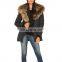 fox fur jacket long hair mongolian lamb fur plate women winter coats parka