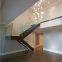 Big House Straight Glass Railing Wooden Straight Staircases