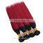 Ombre Brazilian Virgin Hair Straight Burgundy Brazilian Hair Weave Bundles