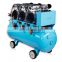 220V 110V 60HZ dental suction unit air compressor with 70L stainless steel tank
