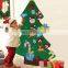Xmas Decoration Gifts DIY Felt Christmas Wall Tree With Ornament