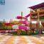 Color Customized Red Fiberglass Inner Tube Slide For Water Park