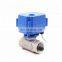 2way Stainless Steel Brass BSP NPT Motorized Valve 12V Electric Actuator Ball Valve 12v 24v 110v 220v