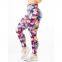 Woman's plus size Capris Activewear Exercise Leggings w/Designs&Digital&Mesh