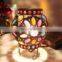 Moroccan Lantern lamp multi color crystal metal table lamp wholesale indian lamp metal lantern candle holders