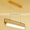 Nordic Art Adjustable LED Hanging Lamp Wooden Indoor Decorative Pendant Light