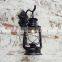 Vintage kerosene retro horse lantern iron art wall lamps for decoration
