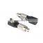 Square Metal FC Bare Fiber Adapter, Bare Fiber Test Adapter For OTDR Testing