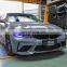 Double Slats  ABS Front Bumper Center Gloss Black Grille For BMW 3 Series G20