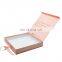 luxury custom logo cardboard paper wedding gift box magnet pink paper lash packaging boxes with ribbon