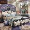 cbmmart limited Classic Furniture Solid Wood Bed With Deep Carved Double Royal Blue Rebel Beds