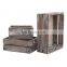 New design customized color unfinished rustic wooden crates 3-pack unfinished apple fruit wine solid pine wooden crate