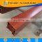 Red wood grain aluminium,wood finished extrusion profile,OEM customized aluminium powder coating for doors and window