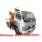 Customized DONGFNEG 4*2 RHD 2T knuckle crane boom mounted on cargo truck for sale,