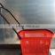 PL005 Clothes Shopping Basket with Wheels Plastic Handle Plastic Basket