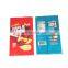 Custom Back Middle Seal Pillow Pouch Print Plastic Aluminium Foil Dry Food Crispy Chips fries Snacks Packaging  Bag