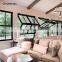 American Style Aluminum Vertical Folding Glass Windows Aluminium Bi Fold Window Fold Up Glass Windows