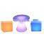 cube light 16 colors rechargeable led chair counter stool wedding decorative light cube chair