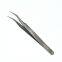 Precision fine stainless steel fine eyelash tweezers sharp tip electron microscope laboratory electron microscope clip ST-17 Textured