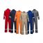 Wholesale of spot flame-retardant jumpsuit workshop workers reflective striped labor protection clothing jumpsuit work clothes