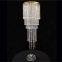 Custom Modern Tall Wedding Table Centerpieces Candelabra Crystal Glass Candelabra Flower Stand