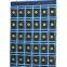36 Clear Pockets Classroom Pocket Chart for Cell Phones,Pocket Chart Organizer for Calculator Holder with 36 Number Sticker Classroom Hanging Cell Phones Organizer