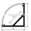 LED Profile with PC Cover Cabinet Wardrobe Profile LED Aluminum Channel