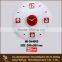 Decorative glass digital wall clock