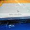 Silver anodized special curved fin aluminum heatsink curved aluminum fin