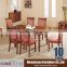 classic home use wooden and fabric hotel dining chair