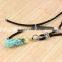 NE2371 latest design turquoise gemstone tip pendant necklace