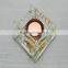 yellow home designs square glass candle holder