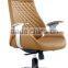 Fashion Leather Revolving Coffee Chair with Wooden(SZ-OC156)