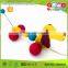 Fancy Pulling Along Wooden Dog Toy for kids