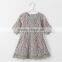 O-collar lace children girl dress middle princess baby girl dress OEM service