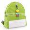 2016 China supplier factory price canvas backpack younger school bag for girls outdoor fancy bag