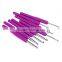 8 Size Soft Plastic Handle Multicolor Knitting Needles Mied Aluminum Crochet Hook Knit Needle Set Sewing Tools 2.5-6mm