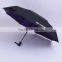 Violet color glue light-proof anti UV protected mini 3 fold umbrella windproof canopy umbrella