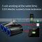 3 Ways Multi Car Auto Cigarette Lighter Sockets Splitter USB Power Adapter Charger For Iphone Samsung Mobile Phone T2