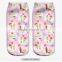 Fashion Funny Ice Wear High Quality 3d Digital Full Print Colorful Ankle Socks Sports Unisex Custom Hot Sale Stretch Spandex