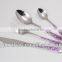 2013 New cutlery spoon fork knife sets with colorful laser logo on the handle