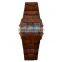 Bewell Wood Material Day Date Month Watch Movement Date Watches Digital Wood Watch