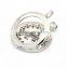 Women stainless steel silver coin pendant jewelry