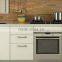 White Acrylic Cupboard L Shape Wood Kitchen Cabinet