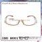 Pattern and colour combination with diamond shape curving design ce optical frame