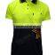 OEM with lastest design for men' s hi vi cotton fluorescent scent polo shirt